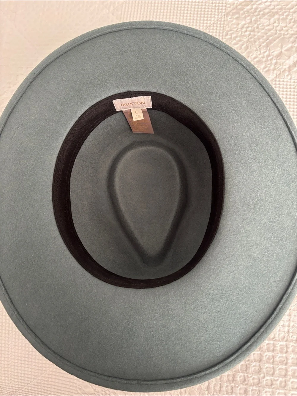 Brixton Grey Felt Fedora with Grosgrain Band